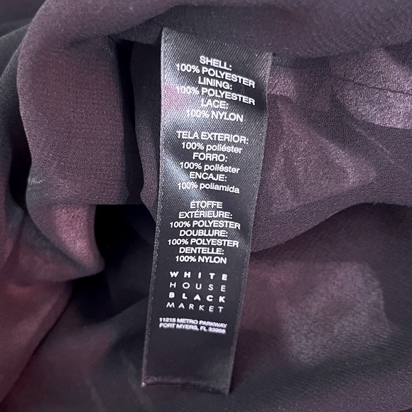 White House Black Market Floral Blouse with Bell Sleeves - Picture 10 of 10